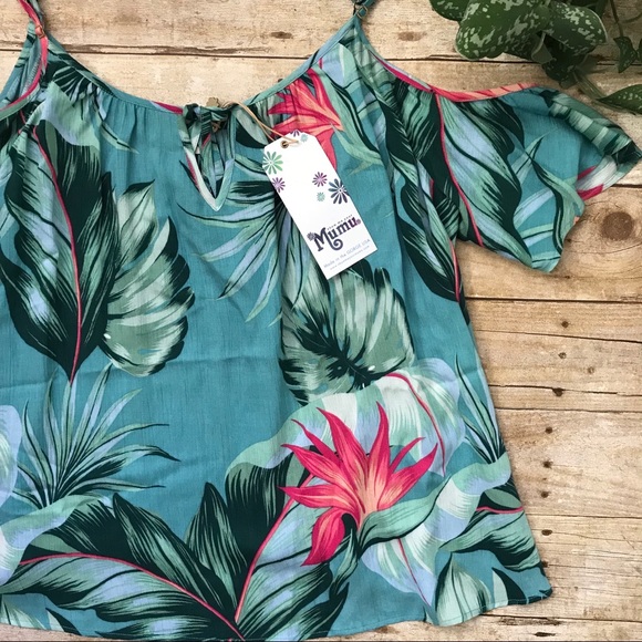 Show Me Your MuMu Tops - NWT Show Me Your MuMu Cold Shoulder Top